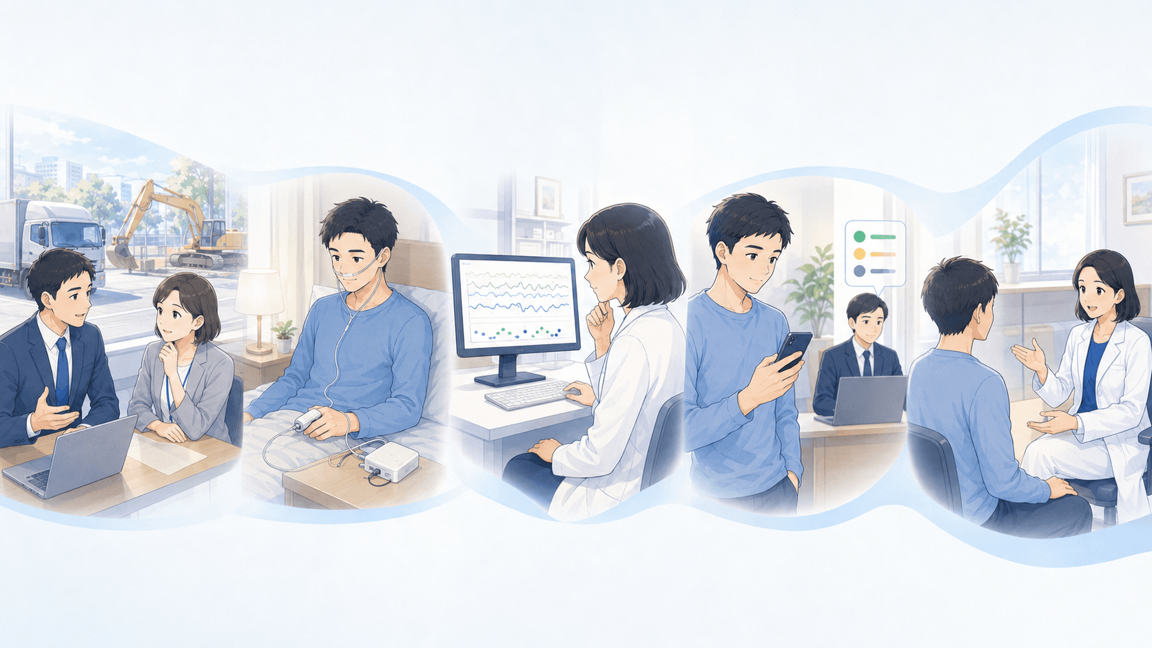 法人向けSAS（睡眠時無呼吸症候群）健診とは｜法定健康診断との違い・費用・導入の流れ