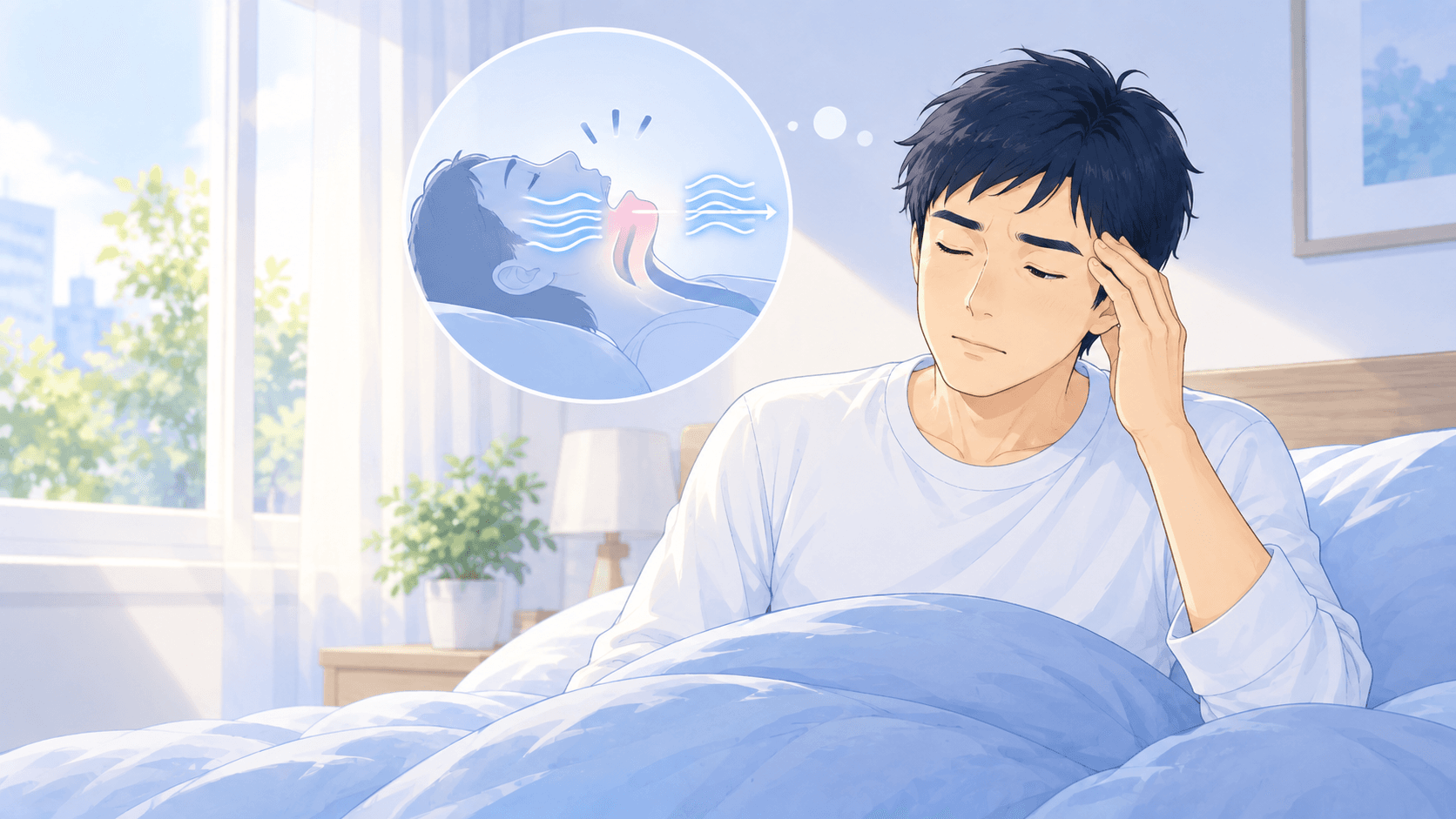 朝起きると頭が痛い・重い｜睡眠時無呼吸との関係と、他の原因との見分け方
