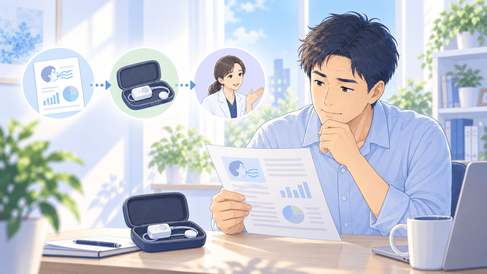 健診や簡易検査で「睡眠時無呼吸の疑い」と言われたら｜次にすべきこと
