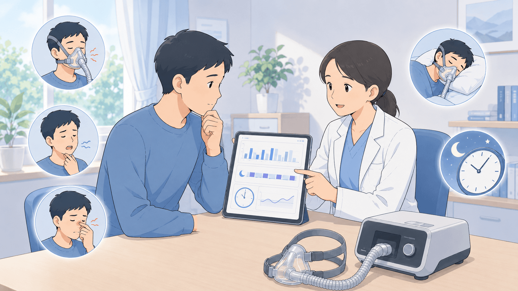 CPAPの使用時間が短いとどうなる?4時間未満の日の対処法