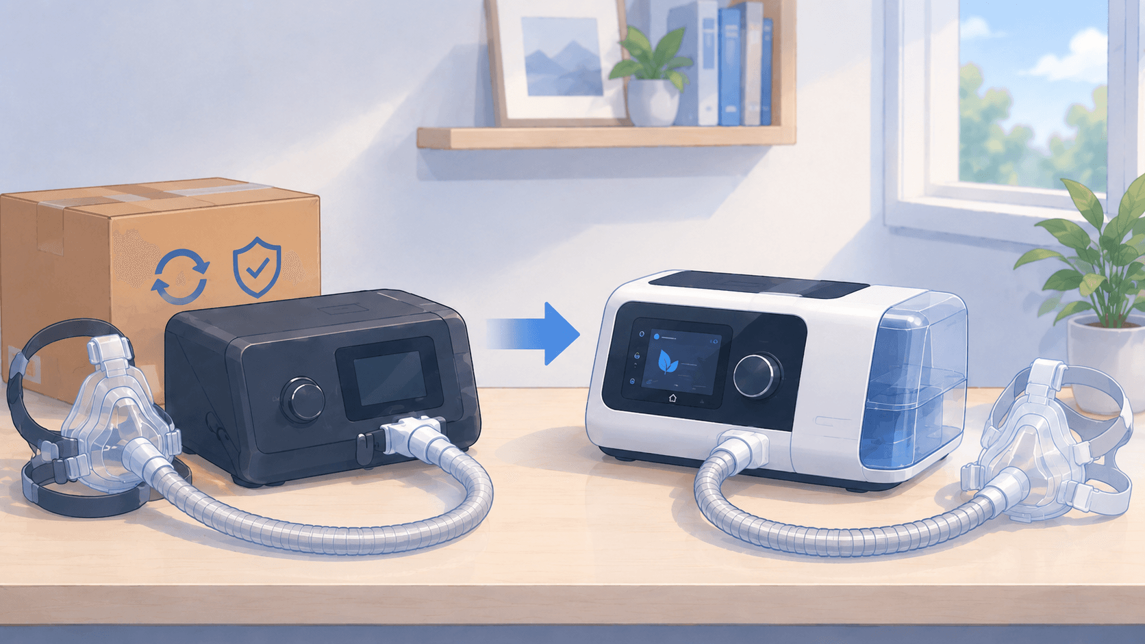 CPAPの機種を変更したい・故障したときの転院先対応|レンタル継続と機種変更の違い