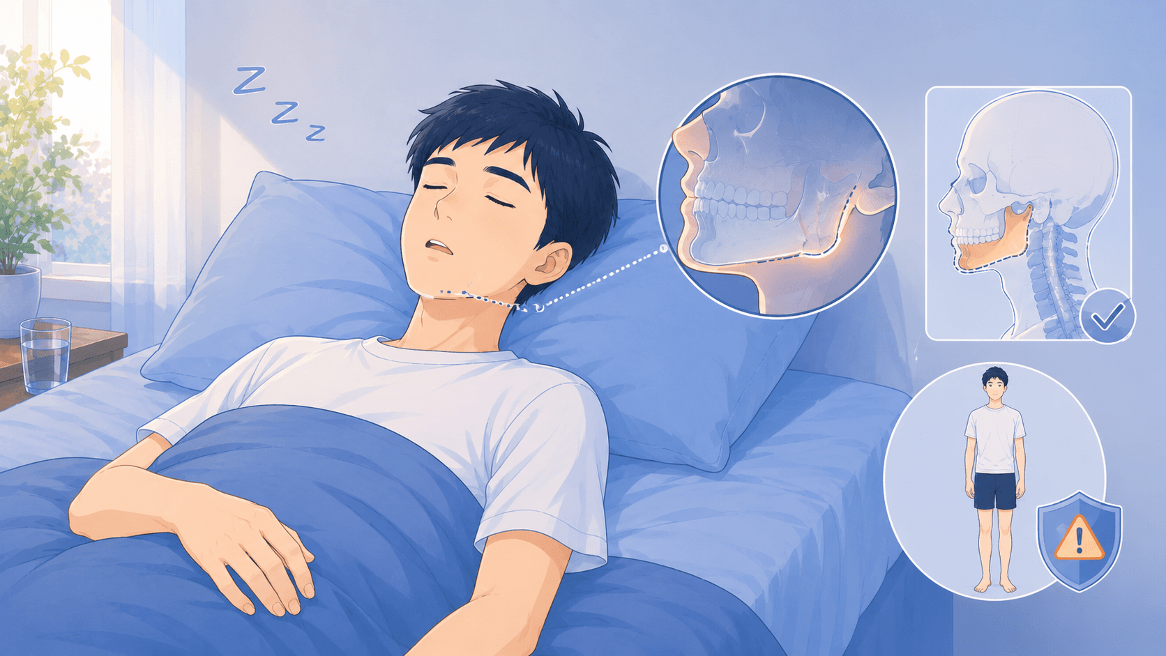 太っていないのにいびき・SASと言われる理由|痩せ型でも注意な人の特徴