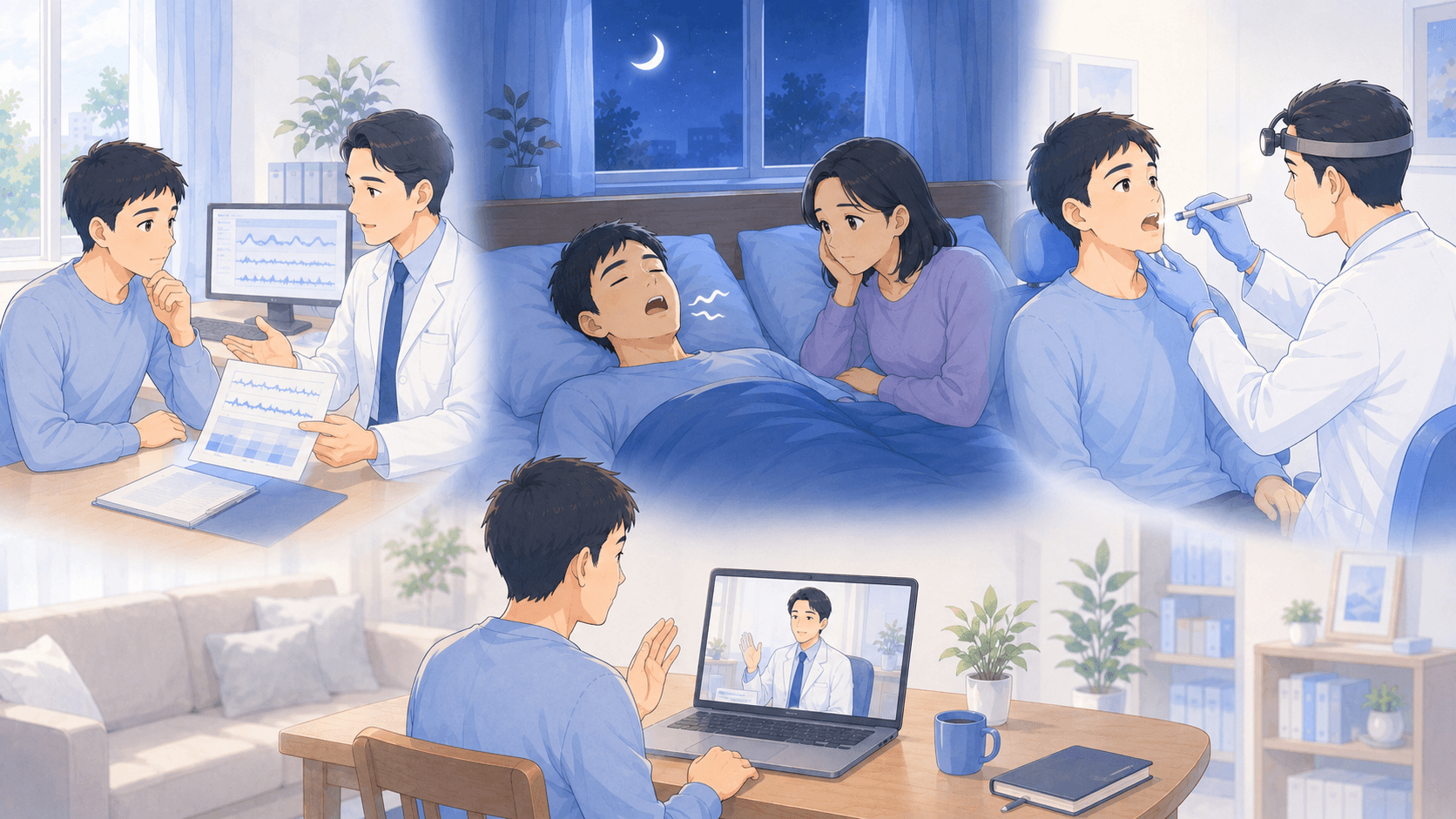 いびきがひどいときは何科を受診する?相談を考える目安