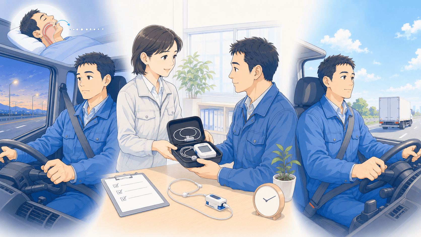 運送業の居眠り運転対策|国土交通省のSAS対策マニュアルと企業ができること